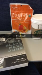 Plane RIde Air Canada Yoga by Susan